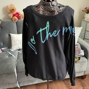 Bar III-Macy’s To The Moon Graphic Sweater